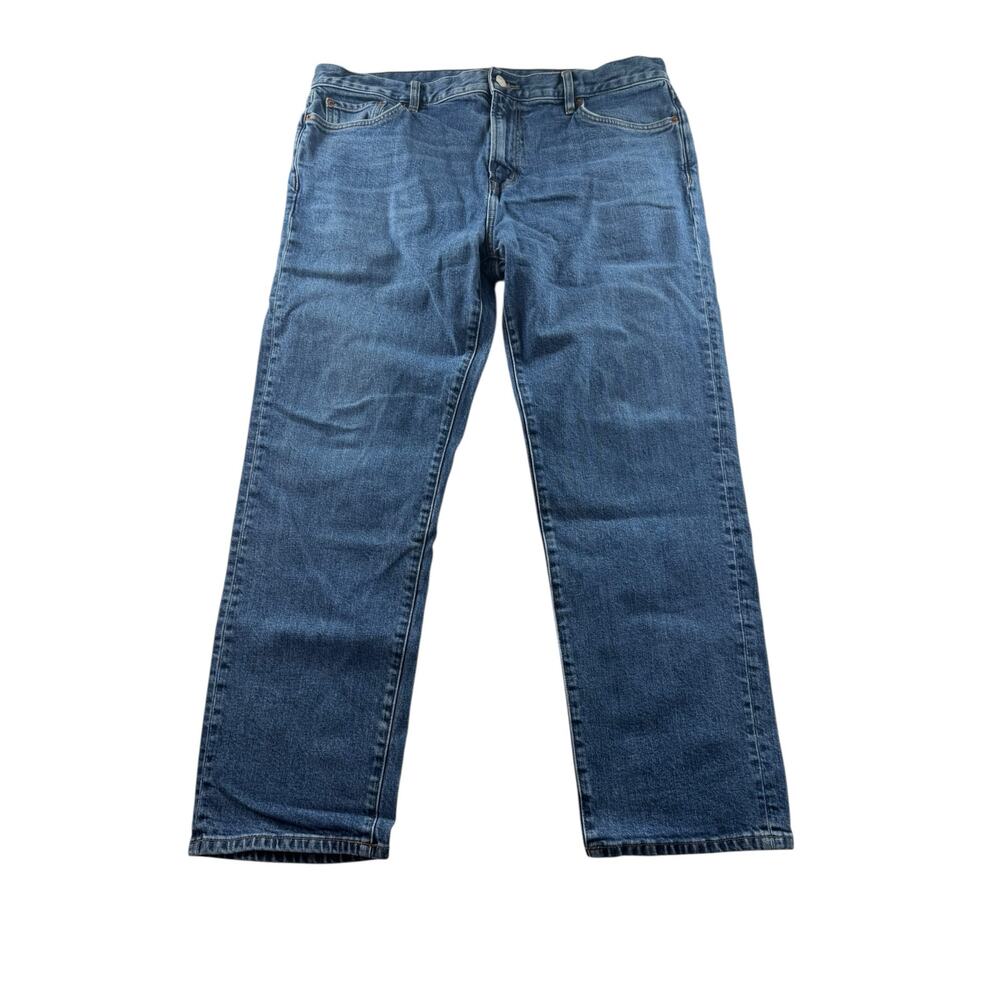 Outerknown S.E.A Jeans Mens 38x30 Local Straight Fit Medium Wash Hemmed Cotton